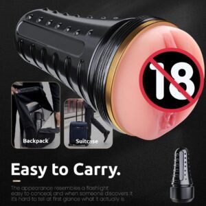 LoveMeHoney Premium Soft-Touch Male Self-Care Massager with Realistic Inner Texture