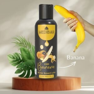 LOVEMEHONEY Medibar Sexual Lubricant Gel – Banana Flavour | Water-Based, Skin-Friendly, 100ml