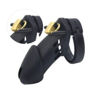 LOVEMEHONEY Men Chastity Cage – Breathable Silicone Lock Device | Lightweight Male Chastity Toy for Gay Lovers, Couples & Fetish Play