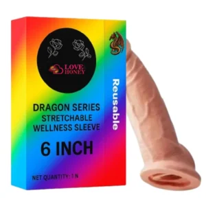 LoveMeHoney Reusable Silicone Condom – 6 Inch | Extra Comfort & Long-Lasting Use