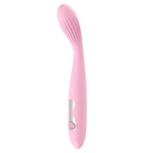 LOVEMEHONEY Silicone Bendable Wellness Massager – 10 Modes, USB Rechargeable, Soft Pink Design