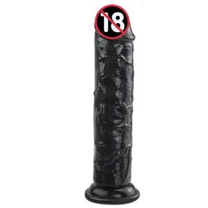 LOVEMEHONEY 7.7 Inch Black Realistic Pleasure Toy with Suction Cup for Women